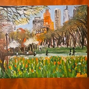 8 x 10 inch original acrylic painting on canvas